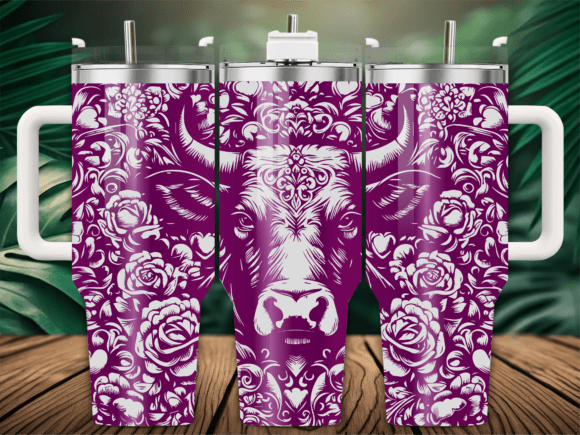 Cow Skull Roses Tumbler Review