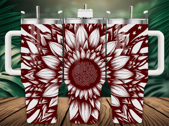 Detailed Sunflower Garden Tumbler