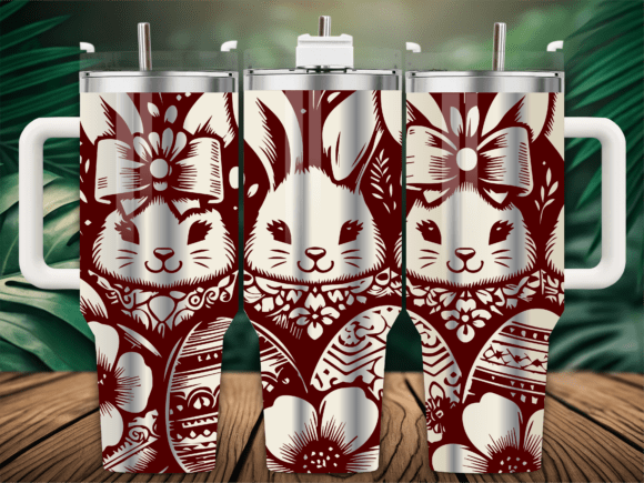 Easter Bunny Eggs Tumbler Wrap