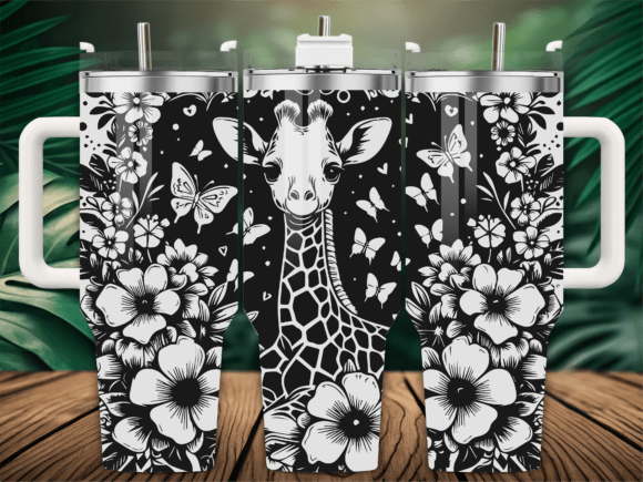 Floral Giraffe Butterfly