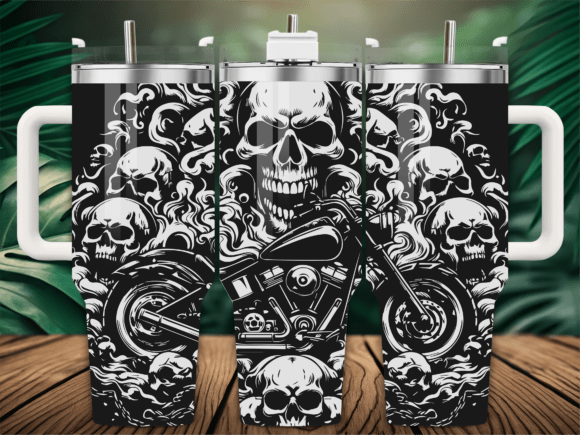 Gothic Chopper Motorcycle Tumbler