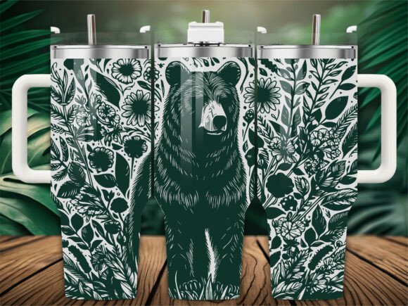 Wild Bear Wildflower 40oz Tumbler