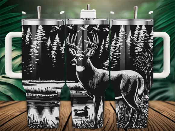 Wild Buck Forest Lake