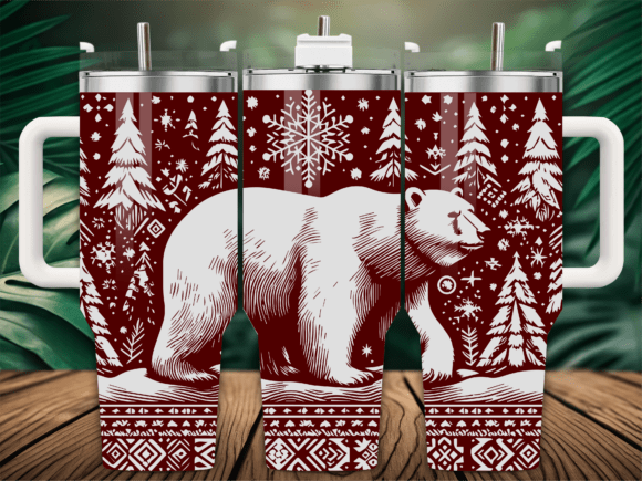 Winter Forest Polar Bear